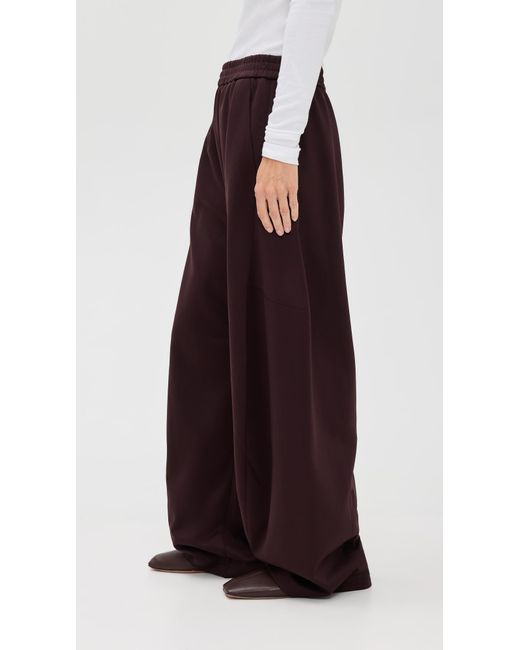 Tibi Brown Petite Active Knit Winslow Pants