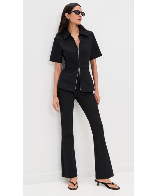 ALIGNE Black Cecile Ponte Top