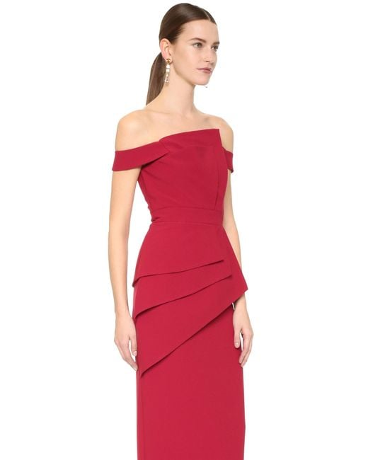 Black halo la reina gown top