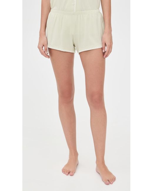 Eberjey Natural Frida Shortie Pajama Set