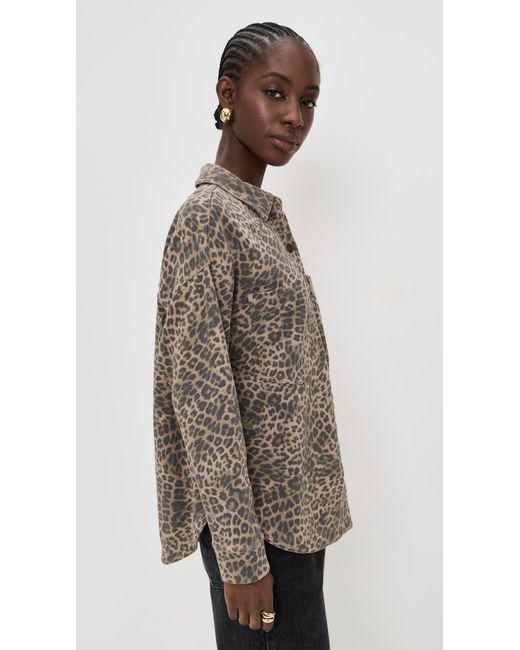 Z Supply Brown All Day Leopard Jacket