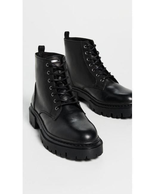 Staud Black Henry Combat Boots