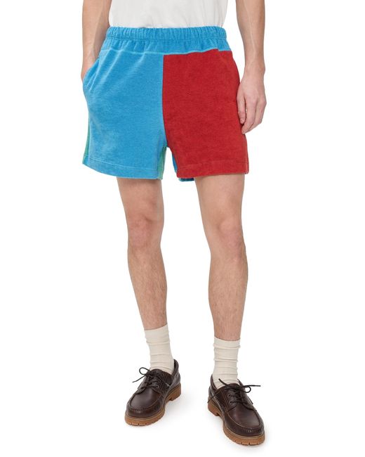 Howlin' By Morrison Blue Terry Shorts 4.25 for men