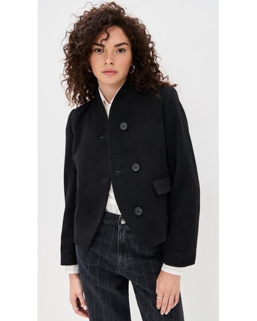 House of Dagmar Black Short Curved Jacket