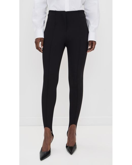 Theory Black Slim Stirrup Pants