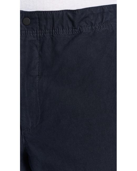 Norse Projects Blue Nore Project Ezra Reaxed Cotton Inen Trouer for men