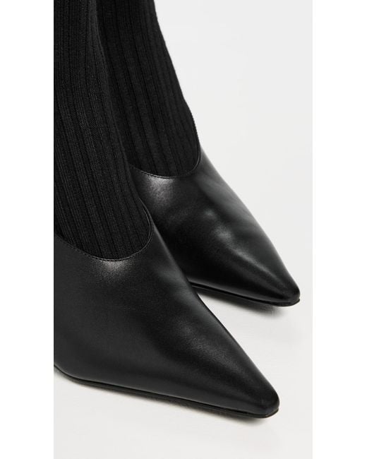 Rag & Bone Black Mercer Sock Slingback Boots