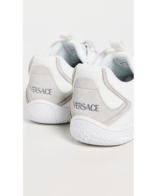Versace White Leather Sneakers