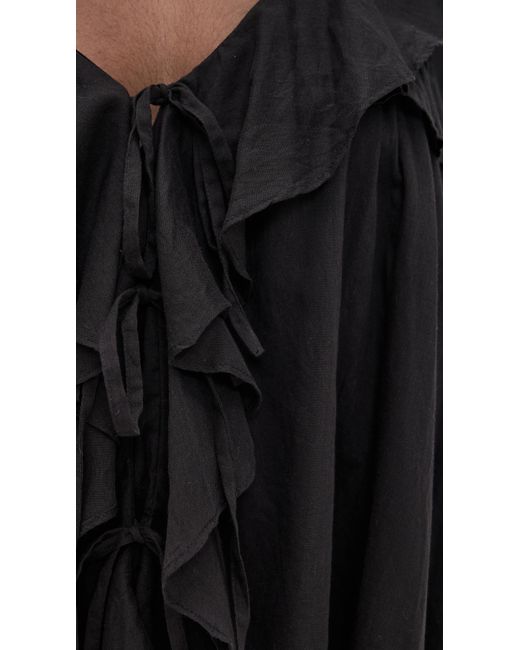 Show Me Your Mumu Black Joss Ruffle Top