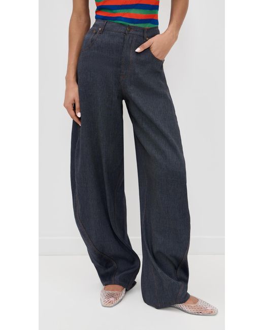 Staud Blue Harrison Pants