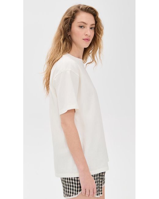 Damson Madder White Spritz Boyfriend Tee