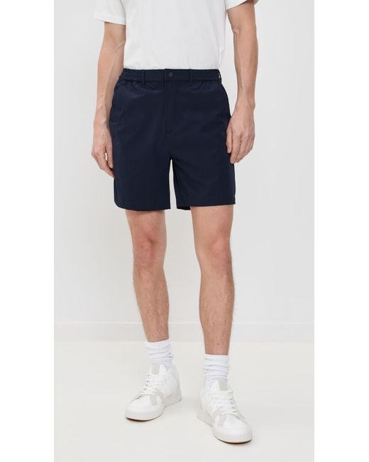 Quiet Golf Black Monogram Tech Shorts 7.75 for men