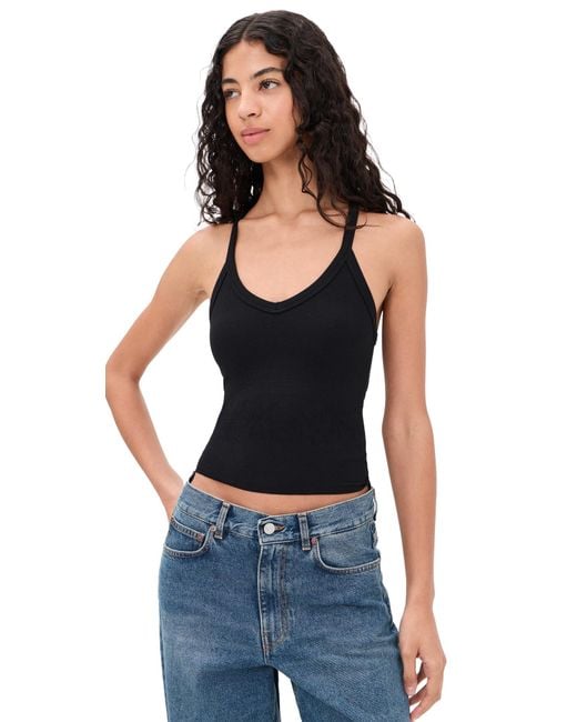 ÉTERNE Black Racerback Tank