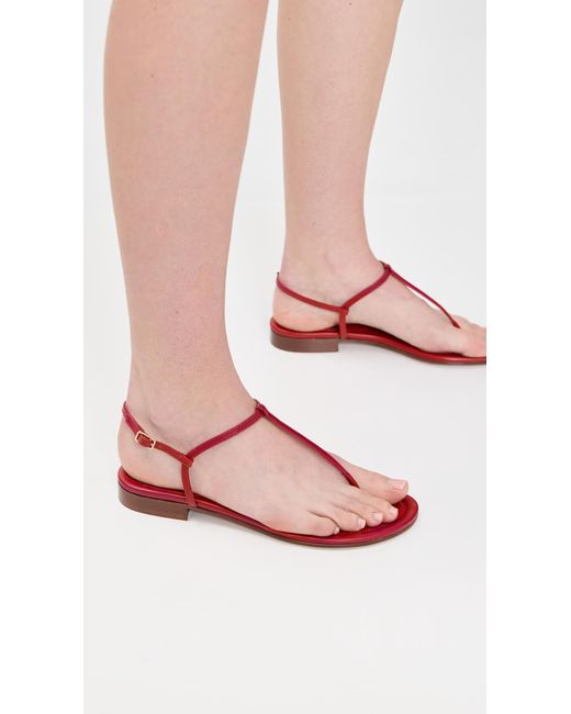 Emme Parsons Red Cecilia Flats