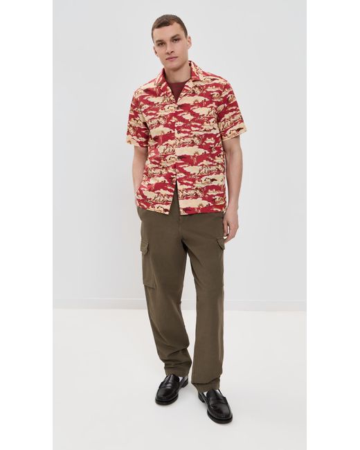 Paul Smith Natural Button Pocket Cargo Pants for men
