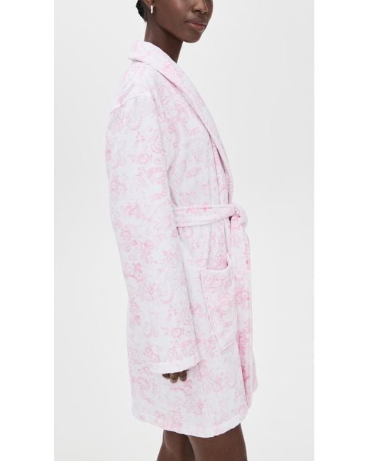 LoveShackFancy Pink Indie Robe Cupid's