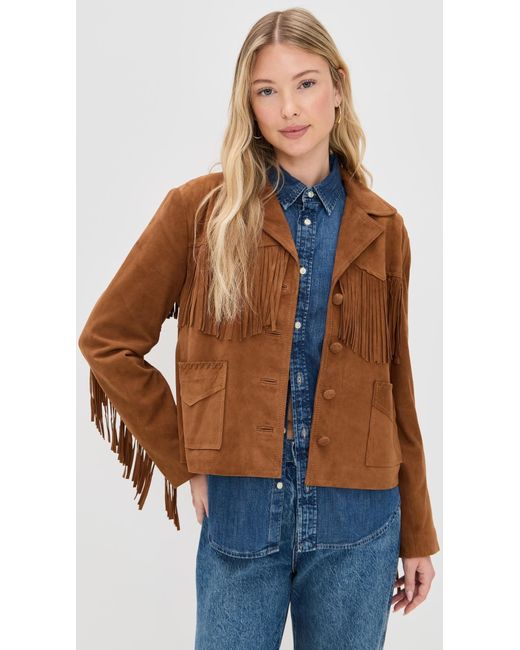 Xirena Blue Bronco Suede Jacket