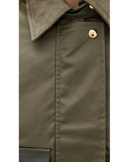 Rag & Bone Green Nonie 2-In-1 Cotton Barn Jacket