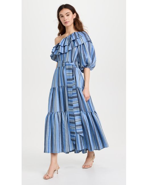 Lisa Marie Fernandez Blue Arden Dress Maxi