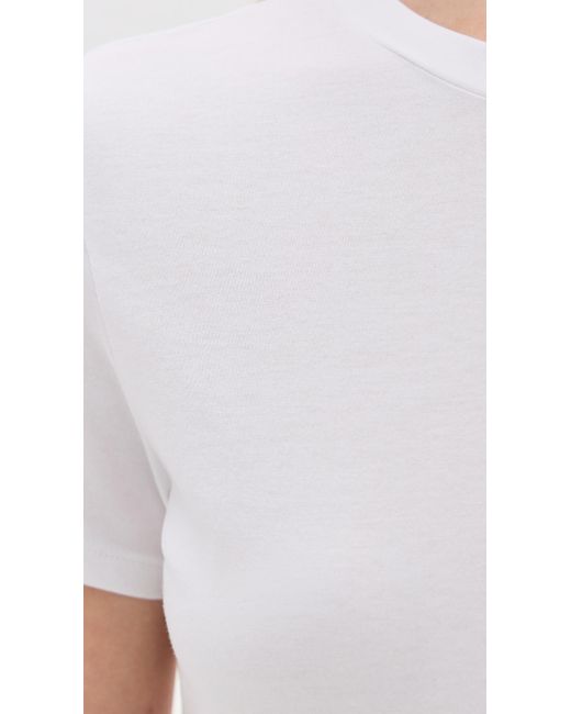 Theory White Tiny Tee