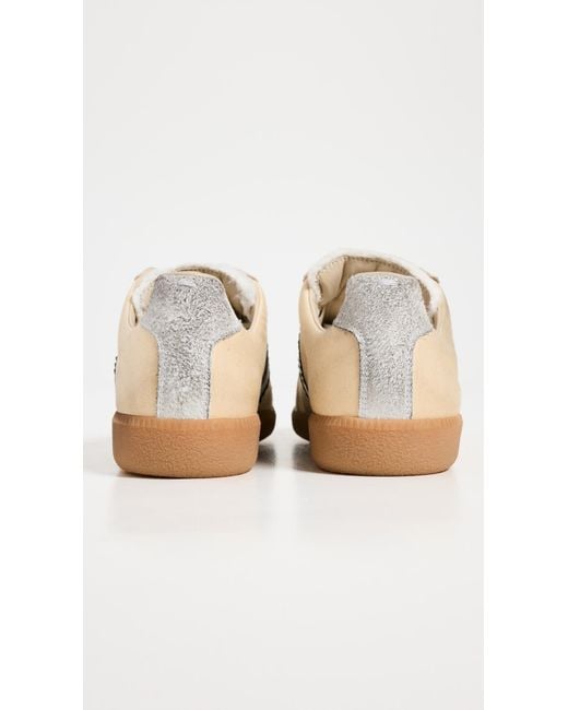 Maison Margiela Distressed Mixed Materials Replica Sneakers