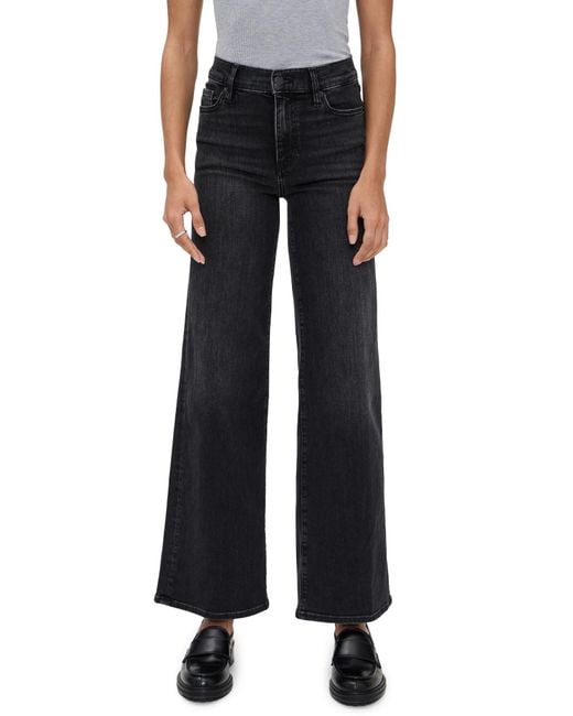 FRAME Black Le Slim Palazzo Jeans