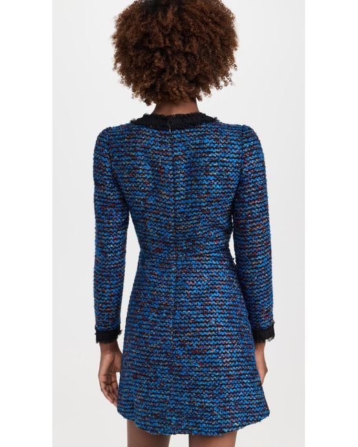 Saloni Blue Alicia Dress