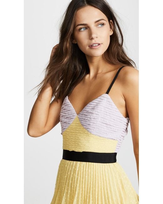 Self portrait plumetis top tiered midi dress