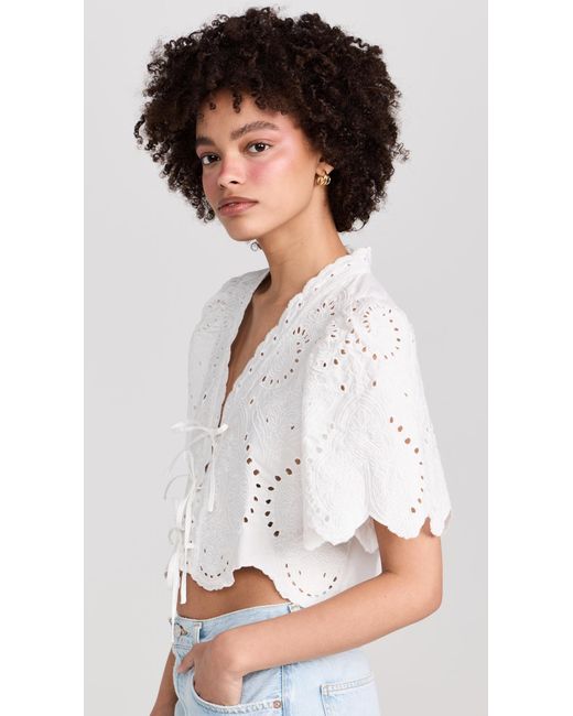 moon river ruched sleeve tee