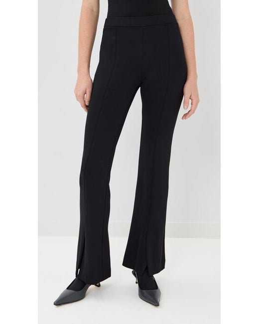 Rosetta Getty Black Split Vent Slim Pants