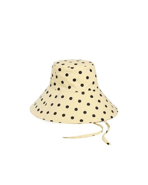 Damson Madder Metallic Polka-Dot Sunhat