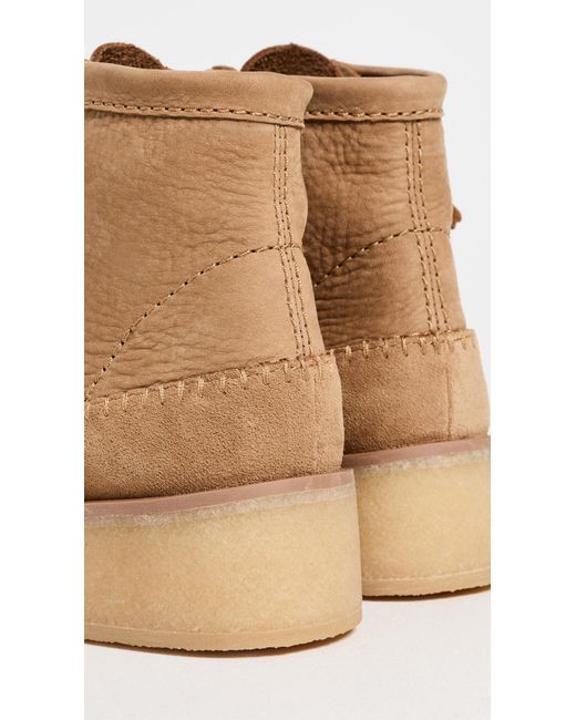 Clarks White Weaver Craft Boots