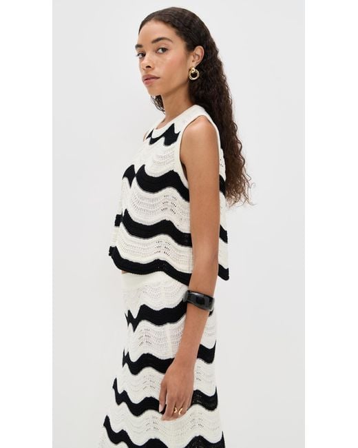 LaDoubleJ Black Chevron Top