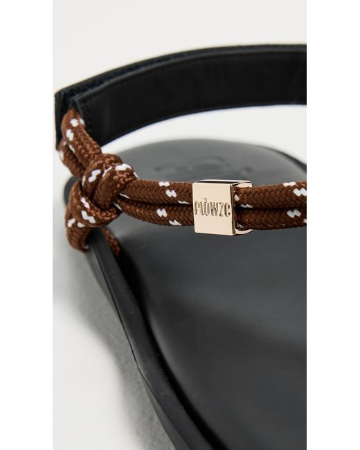 FLOWZE Black Flo Rope Sandals