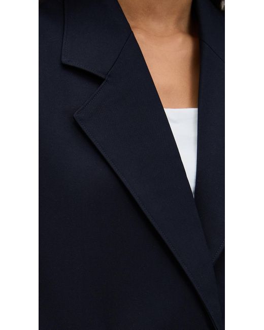Simonett Blue Structured Sheer Cuff Blazer