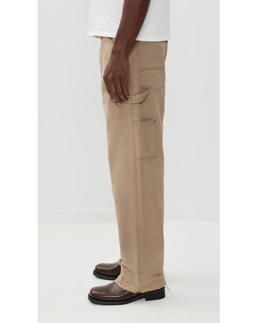 Maison Margiela Natural Canvas Work Pants for men