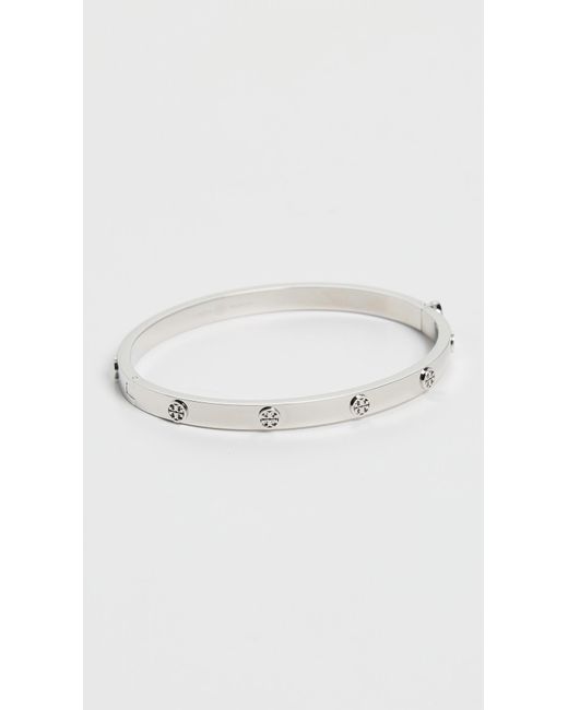 Tory Burch Black Miller Studs Hinge Bracelet 5Mm