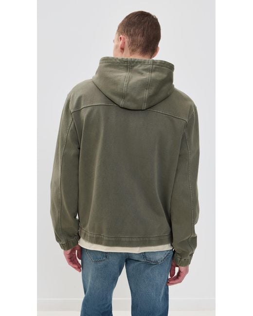 Alex Mill Green Fleece Track Jacket for men