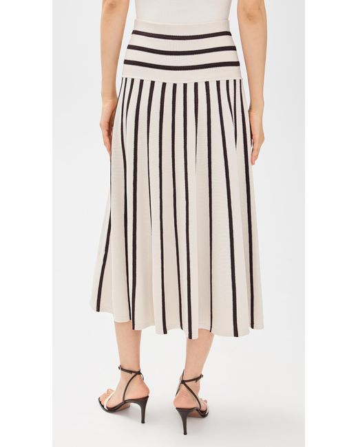 Zimmermann Multicolor Illuminate Stripe Midi Skirt