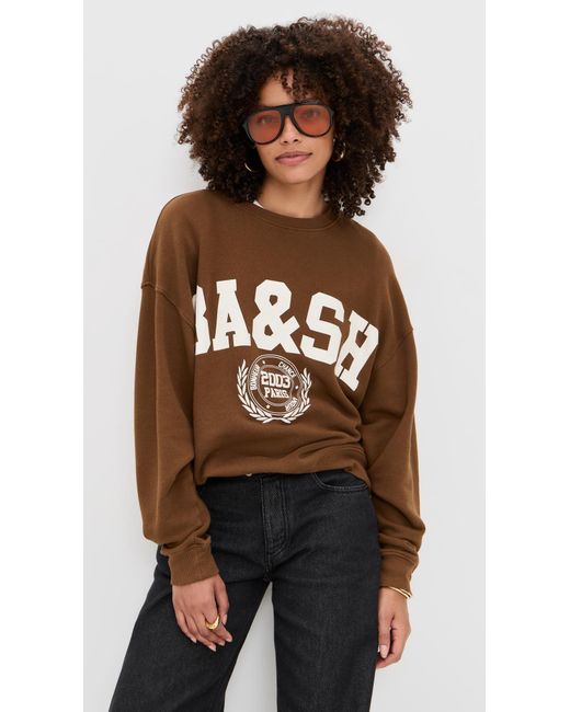 Ba&sh Brown Benjamin Sweatshirt