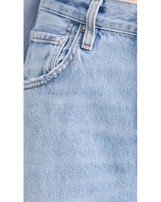 Citizens of Humanity Blue Ayla baggy Cuffed Crop Jeans