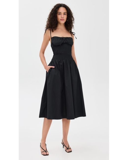 GUIZIO Lura Midi Dress in Black | Lyst GUIZIO Lura Midi Dress in Black | Lyst