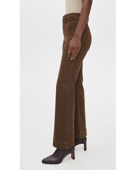 Faherty Brand Brown Stretch Terry Patch Pocket Pants