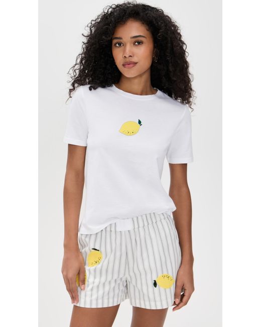 Kule White The Modern Lemon Tee