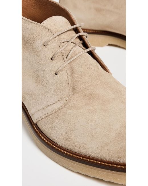 Shoe The Bear White Kip Water Repellent Suede Chukka Boots for men