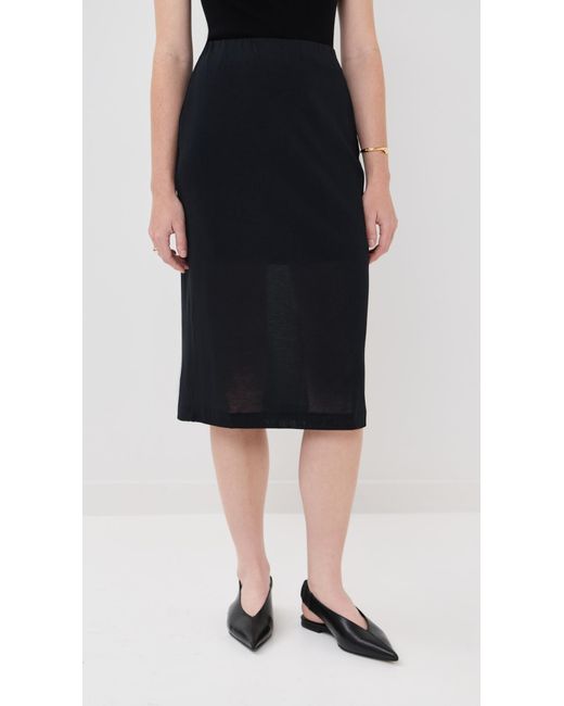 BITE STUDIOS Black Moon Sheer Cotton Crepe Skirt
