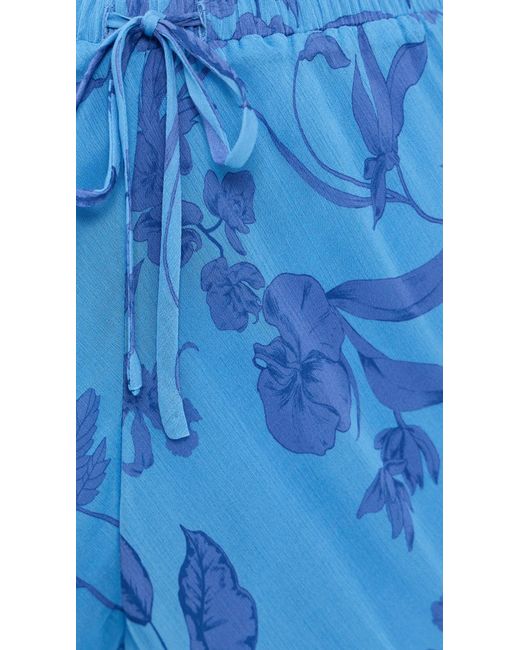MINKPINK Blue Jeanne Drawstring Pants