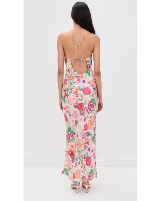 Carolina K Red Slip Dress
