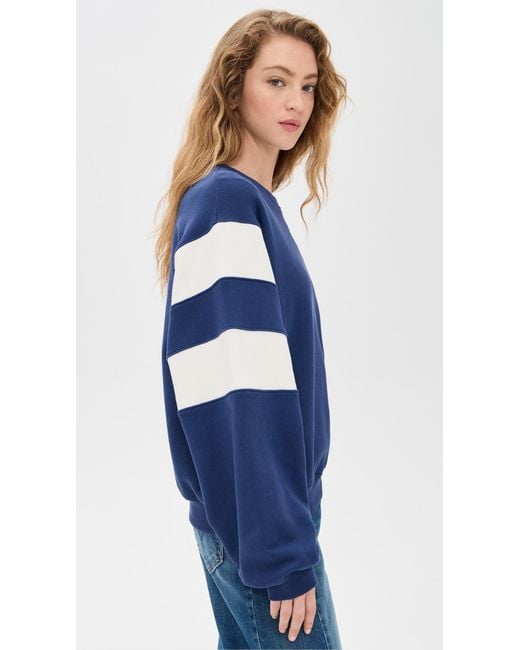 Mother Blue The Drop Square Sweatshirt