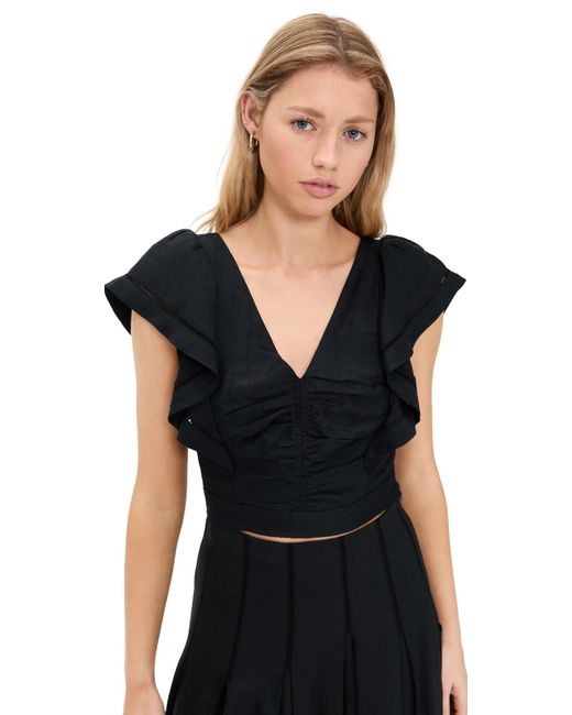 La Ligne Black Lila Top